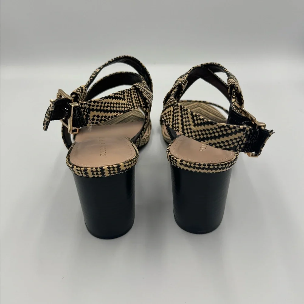 Kelly & Katie Black and Tan Women's Heeled Sandals size 10 excellent condition - Picture 7 of 8